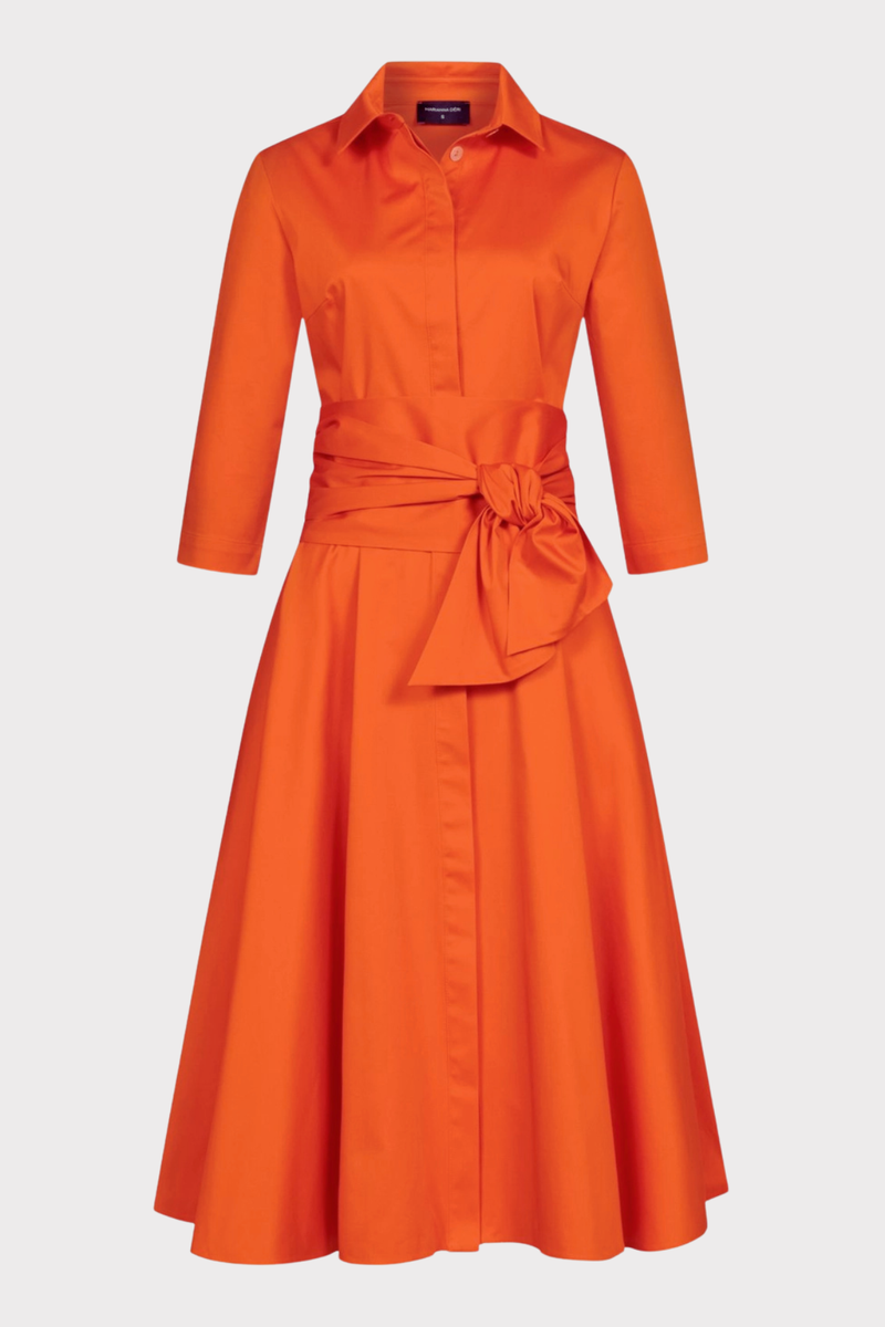 Orange Shirt Dress Orange / Large Orange Shirt Dress Orange / Large