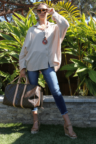 Camila Cotton Gauze Shirt - Cream - The Fabulous Rag 