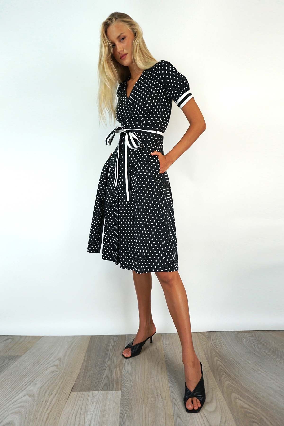 Ralph Polka Dot Flare Dress Ralph Polka Dot Flare Dress