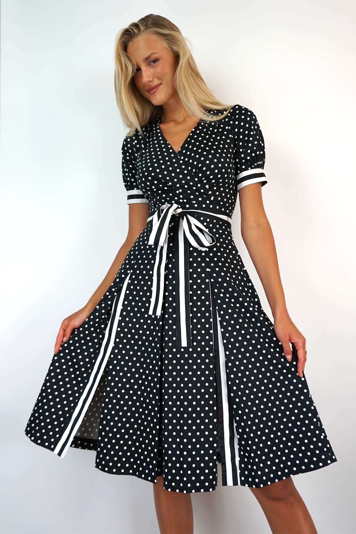 Ralph Polka Dot Flare Dress Ralph Polka Dot Flare Dress