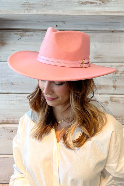 Girls Retreat Pink Fedora Hat  - Pink - The Fabulous Rag 