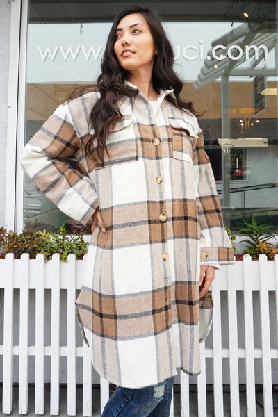 Tutto Plaid Oversized Flannel Long Shacket - The Fabulous Rag 