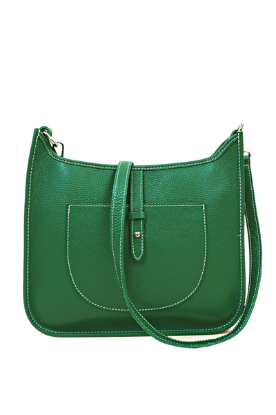 Amore Genuine Leather Green Crossbody Bag - The Fabulous Rag 